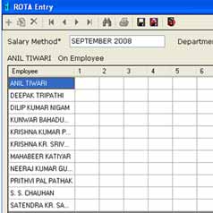 Rota Entry